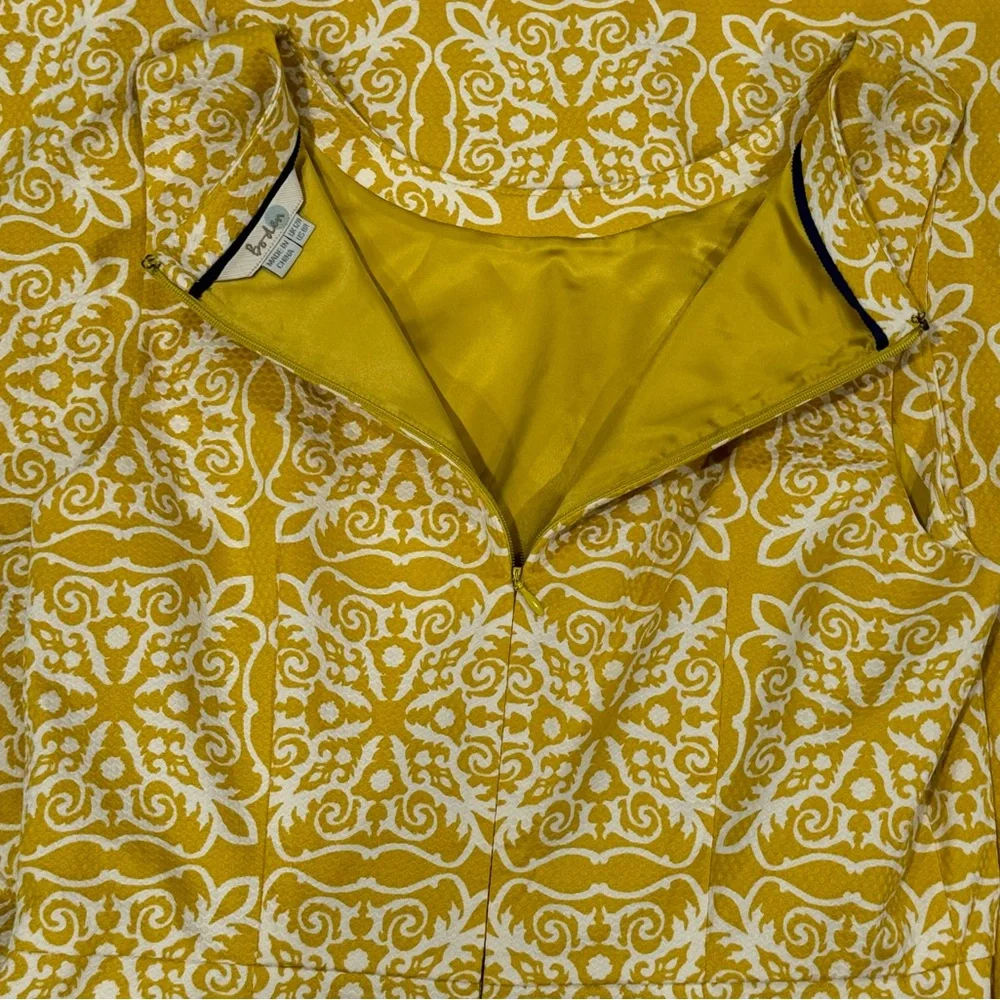 Women’s Boden Talia Mimosa Woodblock Print
Sleeveless Dress Size 8 - Picture 10 of 12
